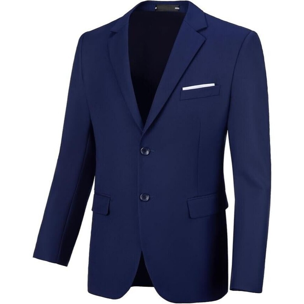 Cooper & Nelson Men's Slim Fit two Button Jacket Suit elegant Size 50R blue NWT